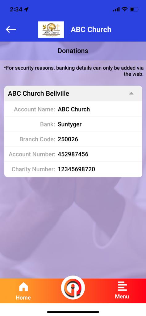 Banking Details